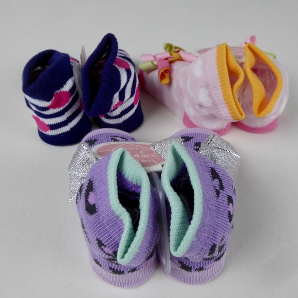 Baby Dumpling Infant Girls Socks Set Hearts NWT - Picture 4 of 13
